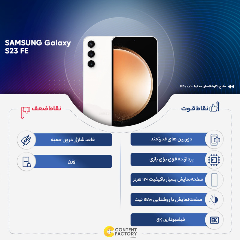 ویتنام Galaxy S23 FE 5G 256GB RAM 8GB
