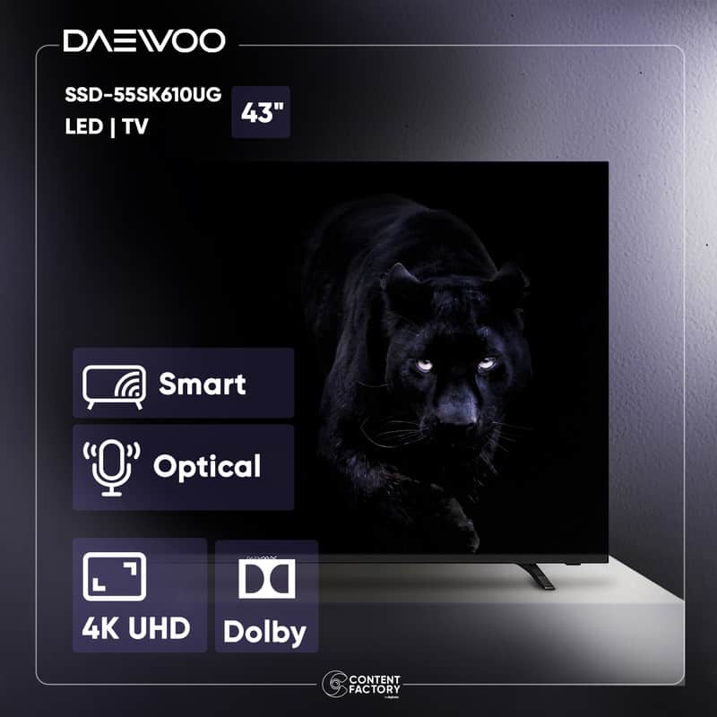 تلویزیون ال ای دی هوشمند دوو مدل DSL-55SU1710سایز 55 اینچ