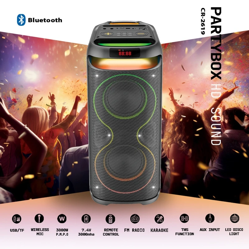 اسپیکر پارتی باکس کربی مدل CR-2619