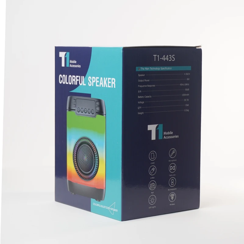 اسپیکر بلوتوثی قابل حمل مدل T1-443S