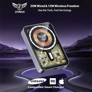 پاور بانک بی سیم اپی مکس مدل EP-212 ظرفیت ۱۰ هزار میلی آمپر ساعت فست شارژ